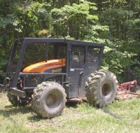 Bush Hog mowing NOVEC right of way